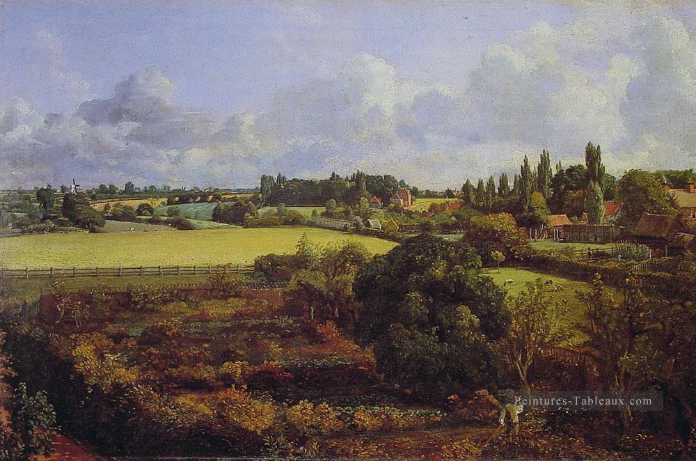Golding Constables Cuisine Garden a romantique John Constable Peintures à l'huile